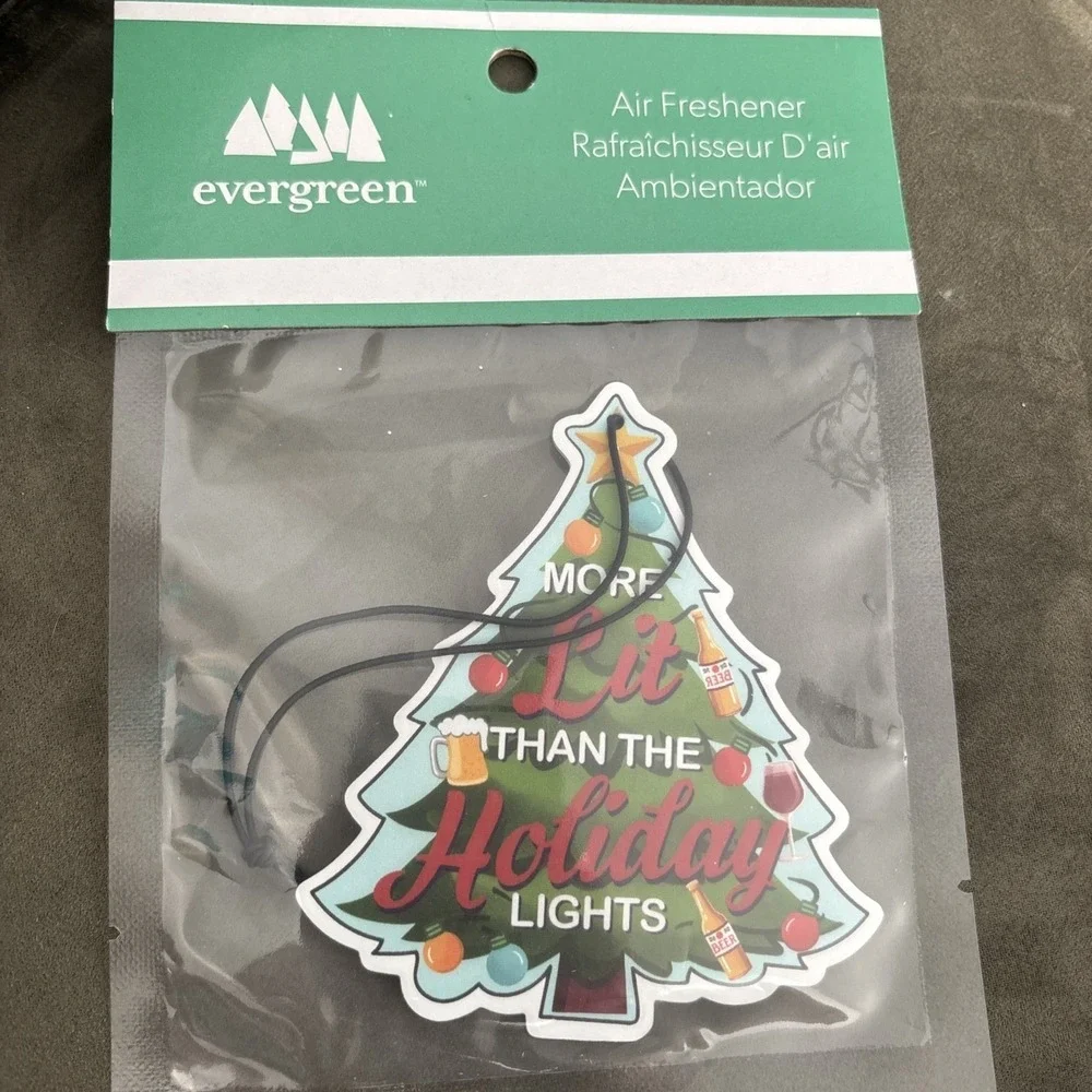 Evergreen Car Air Freshener Citrus Scent More Lit Than Holiday Lights Christmas